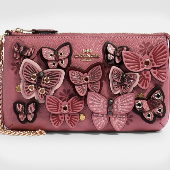 Coach Handbags - COACH LARGE WRISTLET 🦋 BUTTERFLY 🦋 APPLIQUE 2955